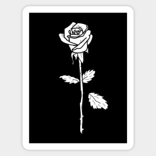 White Rose Sticker